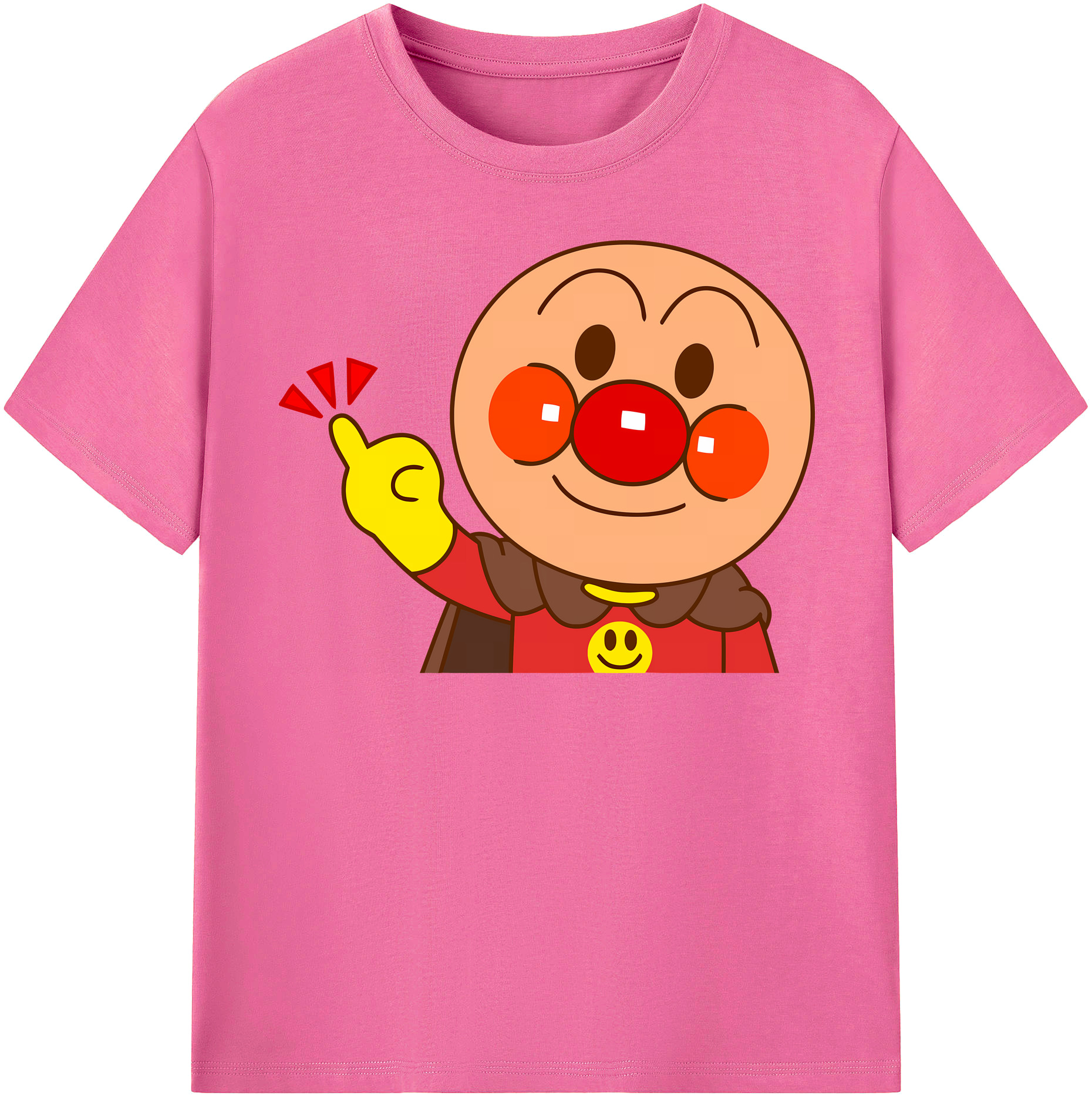 （画像用） アンパンマン Anpanman レディースカジュアルプリントTシャツ（綿100％）